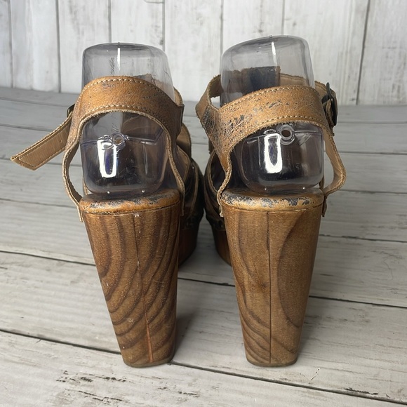 Bed Stu Melissa Nectar Distressed Wedge Heeled Sandal - Picture 4 of 13